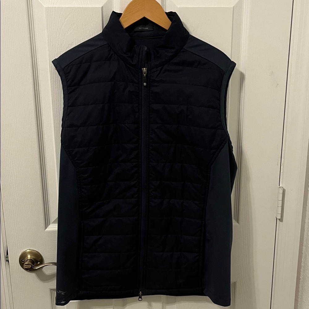 Mens Turtleson Navy Quilted Vest